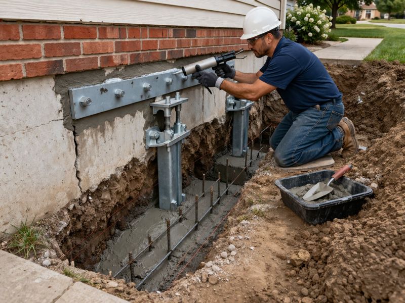 Exterior Foundation Repair in Greenville, SC