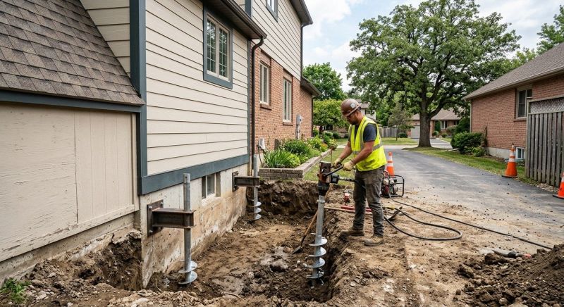 Helical Piers Installation in Greenville, SC